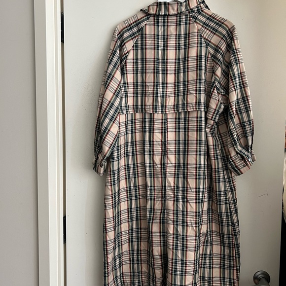 Nasty Gal Plaid Trench Coat - Picture 9 of 11